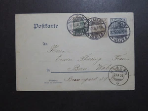 Germany 1886 - 1911 Wurttemberg Royal Ann. Postal Card Used (Back Toning) -Z1017 - Picture 1 of 2