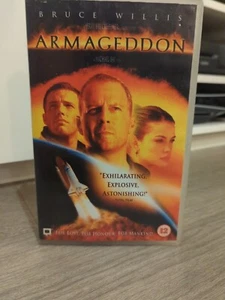Armageddon VHS Video Cassette - Bruce Willis, Ben Affleck *Big Box Rental* - Picture 1 of 4