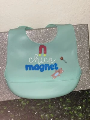 Baby Bibs Cute safe Comfortable Custom  Silicone Feeding Food Catcher Waterproof - Image 1 of 2