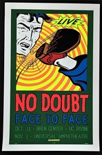 No Doubt POSTER Face To Face TAZ Original First Printing Irvine Universal City 
