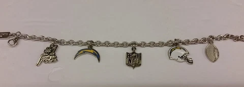 NFL Los Angeles Chargers Charm Bracelet, NEW Cover