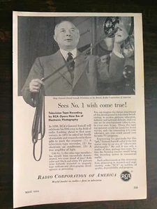 Vintage 1954 RCA Radio Corporation of America Full Page Original Ad - Bild 1 von 1