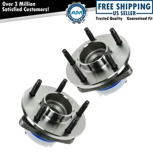 Wheel Hub & Bearing Pair Set FWD 3 Bolt Flange w/ ABS for Chevy Pontiac - Picture 1 of 4