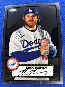 2021 #228 Max Muncy Topps Chrome Baseball Platinum Anniversary - Picture 1 of 2