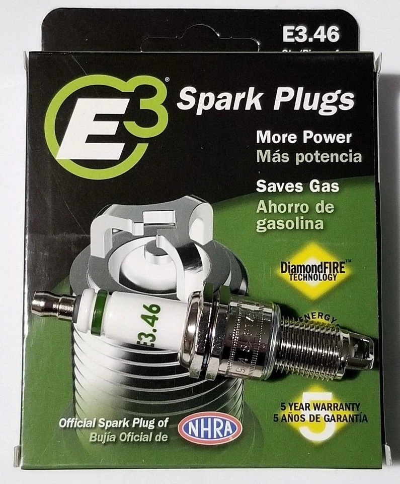 E3.46 E3 Premium Automotive Spark Plugs - 4 SPARK PLUGS - Image 1 of 1