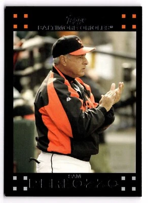 2007 Topps - #608 Sam Perlozzo Manager Baltimore Orioles - Image 1 of 2