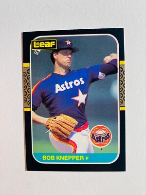 1987 LEAF #249 BOB KNEPPER NM-MT MLB BASEBALL CARD - Image 1 of 2