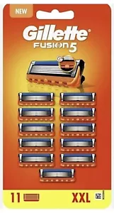 Gillette Fusion 5 XXL Razor Blades Refills 11 Cartridges New Genuine Sealed - Picture 1 of 4