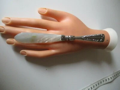 Perlmutt Buttermesser Kaviarmesser Messer 925 Silber - Bild 1 von 4