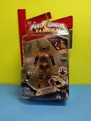 Power Rangers Samurai Switch Morphin Gold Ranger Action Figure 2011 New See Dist Cover