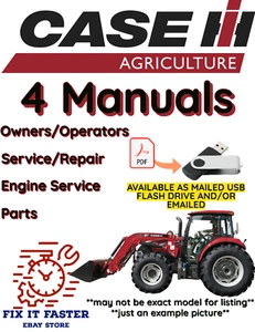 CASE IH 30B FARMALL TRACTOR MANUAL OPERATORS SERVICE PARTS ENGINE REPAIR PDF USB - Picture 1 of 5