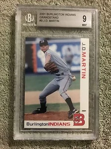 2001 Grandstand J.D. MARTIN Rookie RC Graded Beckett BGS 9 Mint Indians - Picture 1 of 4