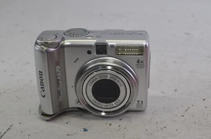 Canon Digital Camera PowerShot A570 IS PC1225 7.1 MP 4X Zoom Silver FOR PARTS - Picture 1 of 12