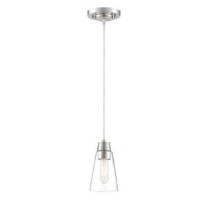 Designers Fountain Echo 1-Light Mini Pendant, Satin Platinum, 87830-SP - Picture 1 of 5