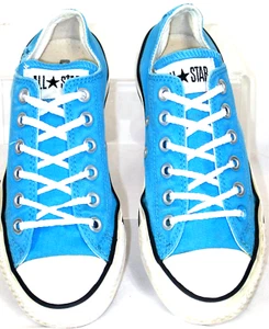 Vtg Converse All Star Turquoise Canvas Low Top Men/5 Women/7 EU/37.5 UK/5 Used - Imagen 1 de 8