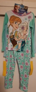 DISNEY FROZEN 2 COTTON SLEEPWEAR SETS GIRLS SIZE 6 NWT 2 TOPPS 2 BOTTOMS - Picture 1 of 6