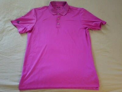 Camisa polo de golf Addias M mediana púrpura atlética para hombre Foto 1 de 4