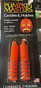 Candela e portacandele twist Halloween Pumpkin Masters 1999 - Foto 1 di 2