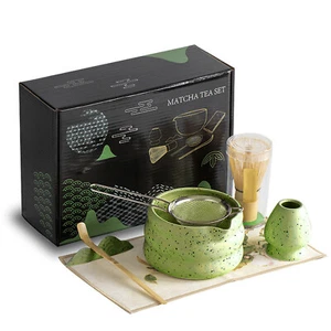 7-Piece Japanese Matcha Tea Set Whisk Tea Ceremony Kit Tea Making Tool Kit Gifts - Picture 1 of 29