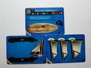 Wizkids Pirates CSG Golden Medusa #003 UNCOMMON Unpunched ship  - Picture 1 of 2