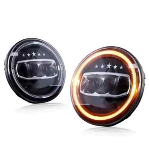 New 7" LED Headlight With DRL Light For Mahindra Thar - G Wagon Style - Picture 1 of 2