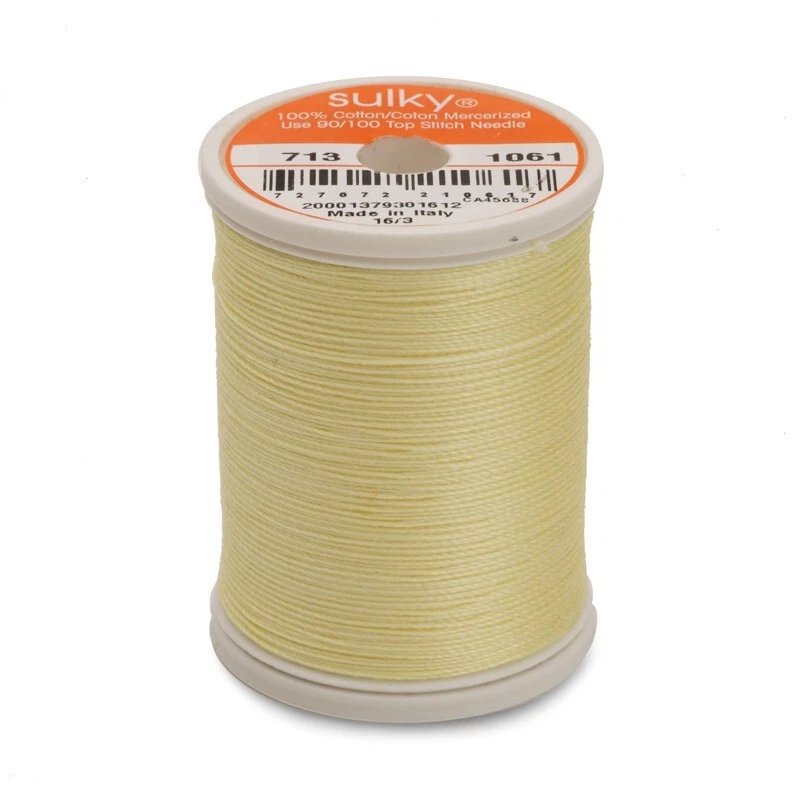 GUTERMANN SULKY 12 WT SOLID COLOUR THREAD 300 YD SPOOL 100% COTTON - YELLOWS - image 1 of 1