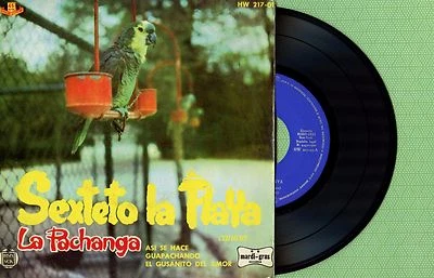 SEXTETO LA PLAYA / Pachanga HISPAVOX MARDI-GRAS HW 217-01 Press Spain 1957 EP EX - Image 1 of 4