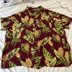 KINGSIZE Hemd HERREN 2XL Big Hawaiian Tropical Beach Resort Freizeit Knopf Blumen - Bild 1 von 6