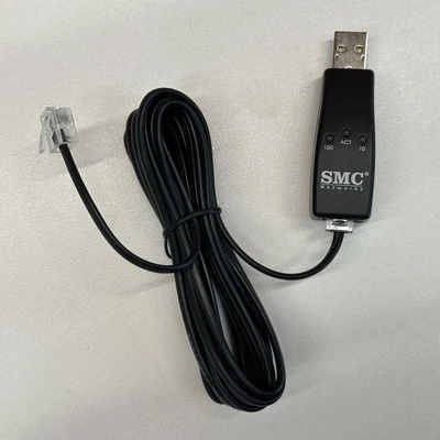 SMC Networks Compact USB  10/100Mbps Fast Ethernet Adapter With Ethernet Cord - Image 1 of 4