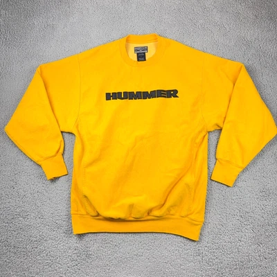 VTG Steve & Barrys Sweatshirt Mens Large Yellow Hummer Pullover Crew Neck Y2K - Image 1 of 4
