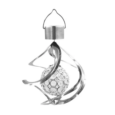 Solar Powered Wind Chime Light LED Garden Hanging Spinner Lamp Color Changing La - Image 1 of 4
