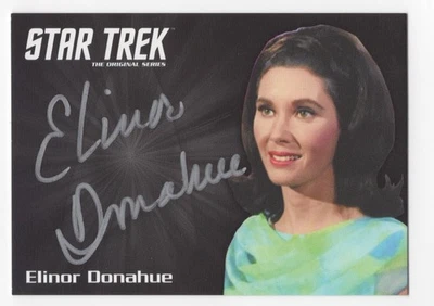 Elinor Donahue STAR TREK TOS Captain’s Collection Autograph Card Silver Ink - Image 1 of 2