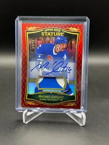 2023-24 Upper Deck Stature Hockey Michel Goulet AUTO Patch Red /25 NHL - Picture 1 of 2