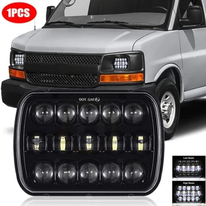 7x6" LED Headlight HI-Lo for Chevy C1500 C2500 C3500 K1500 K2500 K3500 1988-1999 - Picture 1 of 20