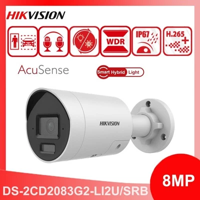 Hikvision DS-2CD2083G2-LI2U/SRB 8MP Acusense Smart Hybrid Light Network Camera - Image 1 of 4