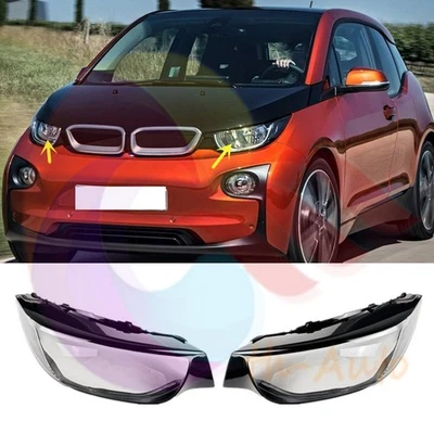 ✈ Cubierta de faro delantero izquierdo y derecho para BMW i3 2014-2021 Foto 1 de 4