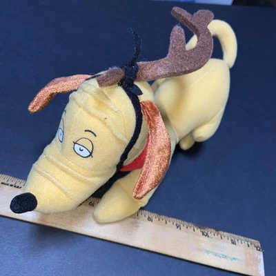 Hallmark Dr. Seuss How the Grinch Stole Christmas Max Dog Plush 1998 w/ Tag - Image 1 of 4