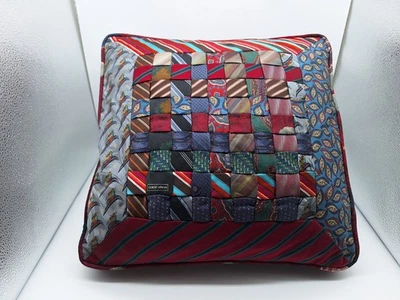 Elegante travesseiro de seda libélula gravata - apoio 100% algodão camisa 18 x 18 x 2 - Imagem 1 de 4