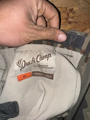 Pantalones rastreadores Duck Camp 32T Woodland para hombre Foto 1 de 3