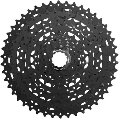 SunRace M993 9-Speed Cassette 11-46T, Alloy Spider, ED Black, Lightweight MTB - Image 1 of 2