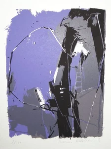 Abstrakte Komposition Thomas Kleemann signierter Farb-Siebdruck Auflage 30 1991 - Picture 1 of 6