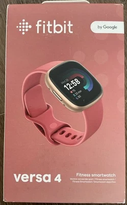 Fitbit Versa 4 Fitness Smartwatch Coper Rose Pink Sand Infinity Band New Sealed - Image 1 of 4