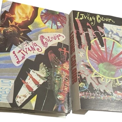 Living Colour Albums Cassette Tapes - Vivid & Times Up, 1988 & 1990, Play Tested - Image 1 of 4