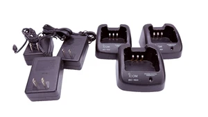 Lot of 3x ICOM BC-160 Rapid Battery Charger for ICOM IC-A14 F14 F15 F16 F24 F25 - Picture 1 of 2