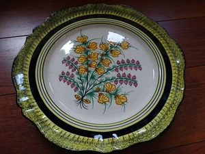 VINTAGE DISH FRANCE CERAMIC HENRIOT QUIMPER circa 1950s' diam 13,4" - Picture 1 of 8
