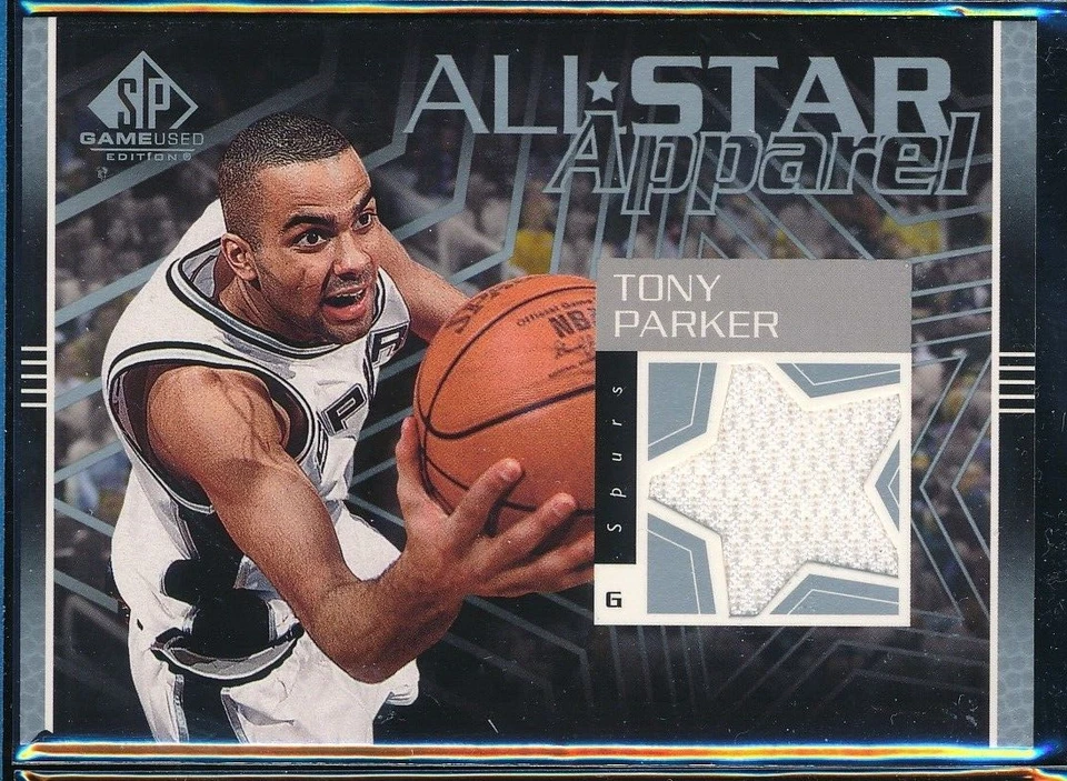 2003-2004 SP Game Used All-Star Apparel Tony Parker #TP-AS All Star Game Used SP - Image 1 of 2