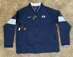 NIKE Men's BYU Cougars OFFICIAL ON FIELD APPAREL THERMA Game JACKET Jersey $140 - Picture 1 of 7