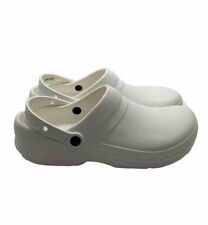 Crocs Specialist lI Professional Clogs 204590 White Slip-On Shoes Men's Size 12