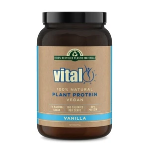 Vital Plant Protein Vanilla 1KG - 100% Natural Plant Based - Vegan Friendly - Picture 1 of 7
