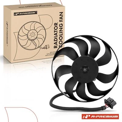 A-Premium Radiator Cooling Fan Assembly for Audi TT Quattro TT VW Jetta Golf R32 - Image 1 of 4